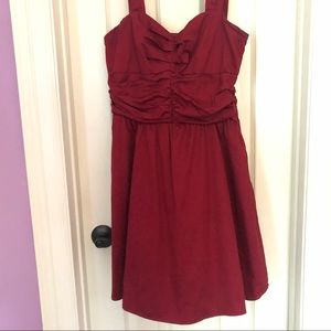 Short red dress